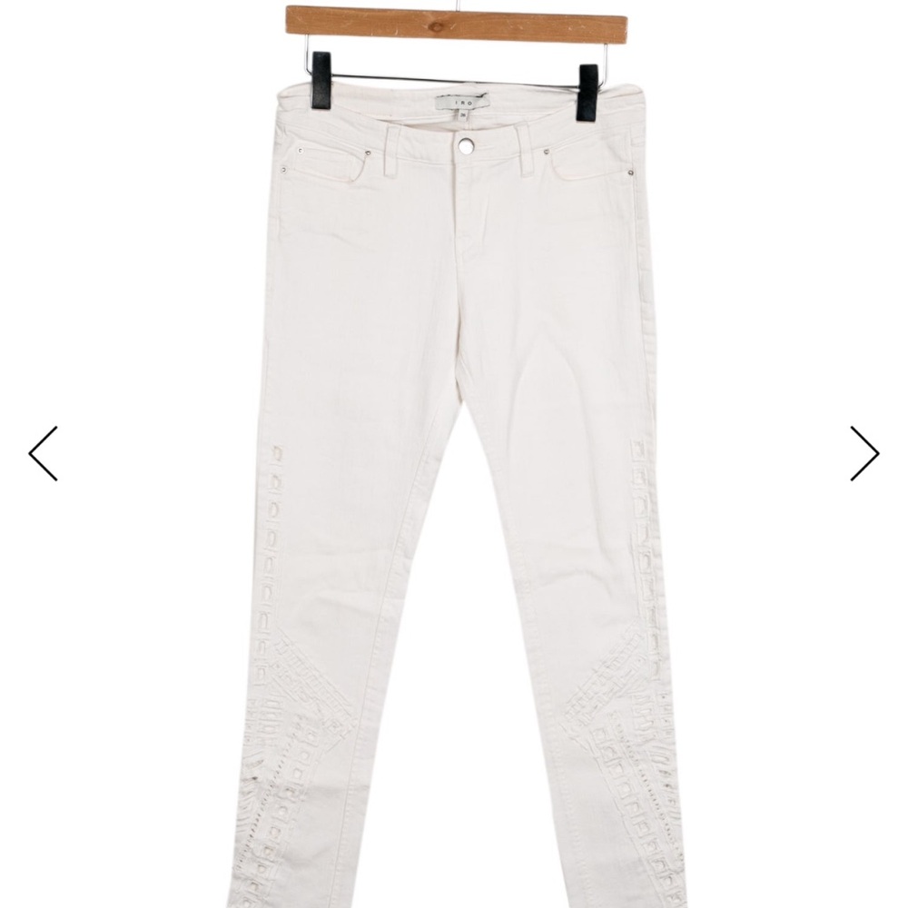 Iro White High-Rise Skinny Leg Jeans size 28